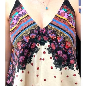 boho top /free people /size M /used but good condition /black, beige with colors